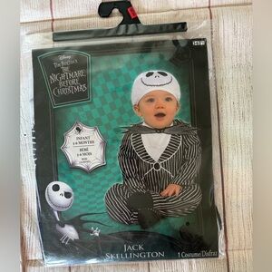 Disney Jack Skellington Baby Costume size 3-6 months